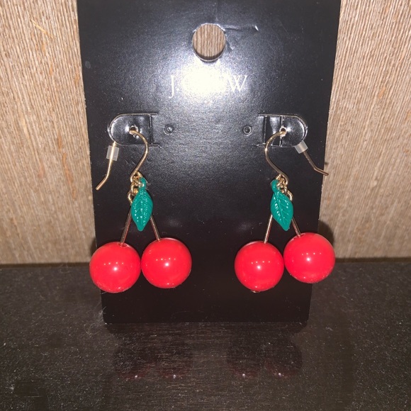 J. Crew Cherry Earrings - Picture 2 of 2
